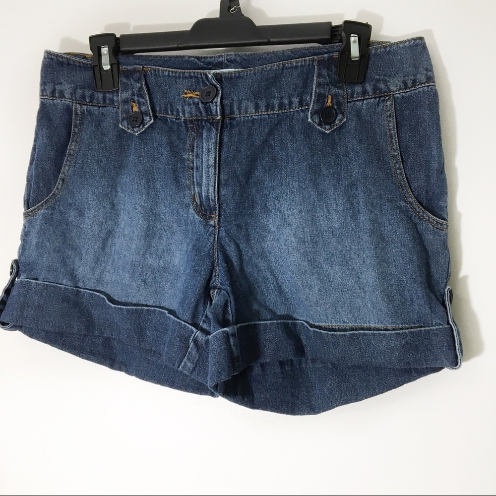 Cato Denim Cuffed Shorts Size 8